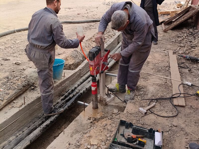 اختبارات خرسانة لشركة ABB